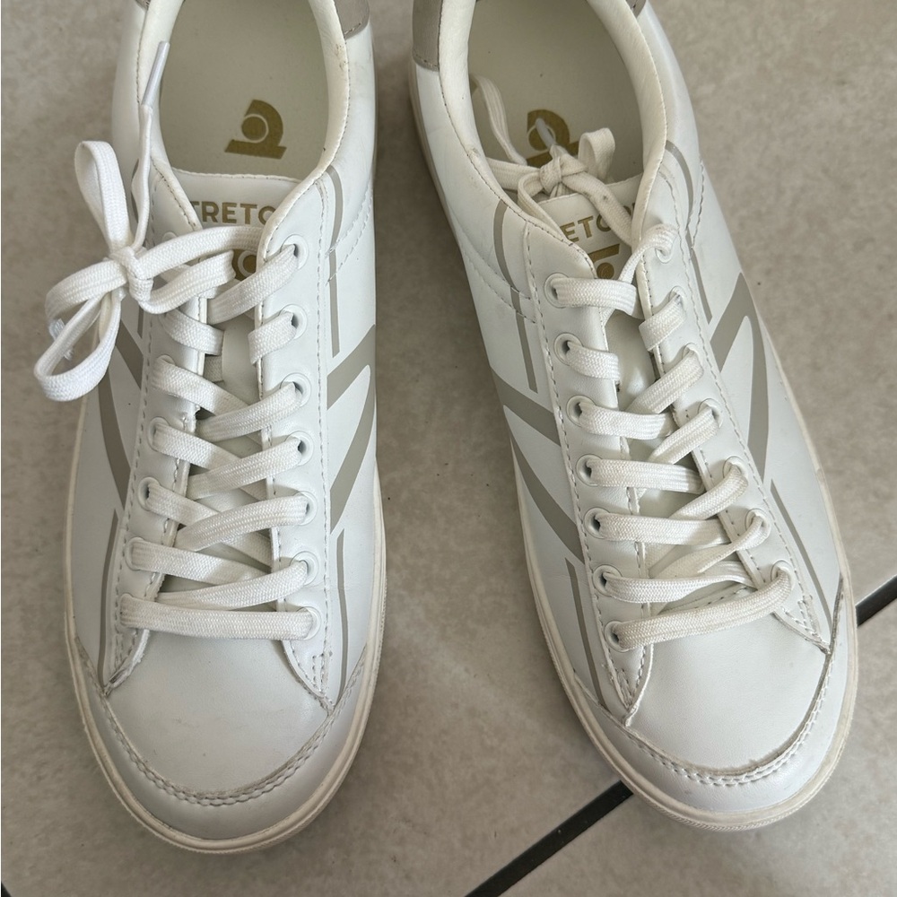 Tretorn White and Gray Women's Sneakers